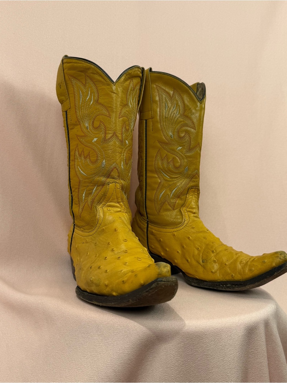 Yellow cowboy boots